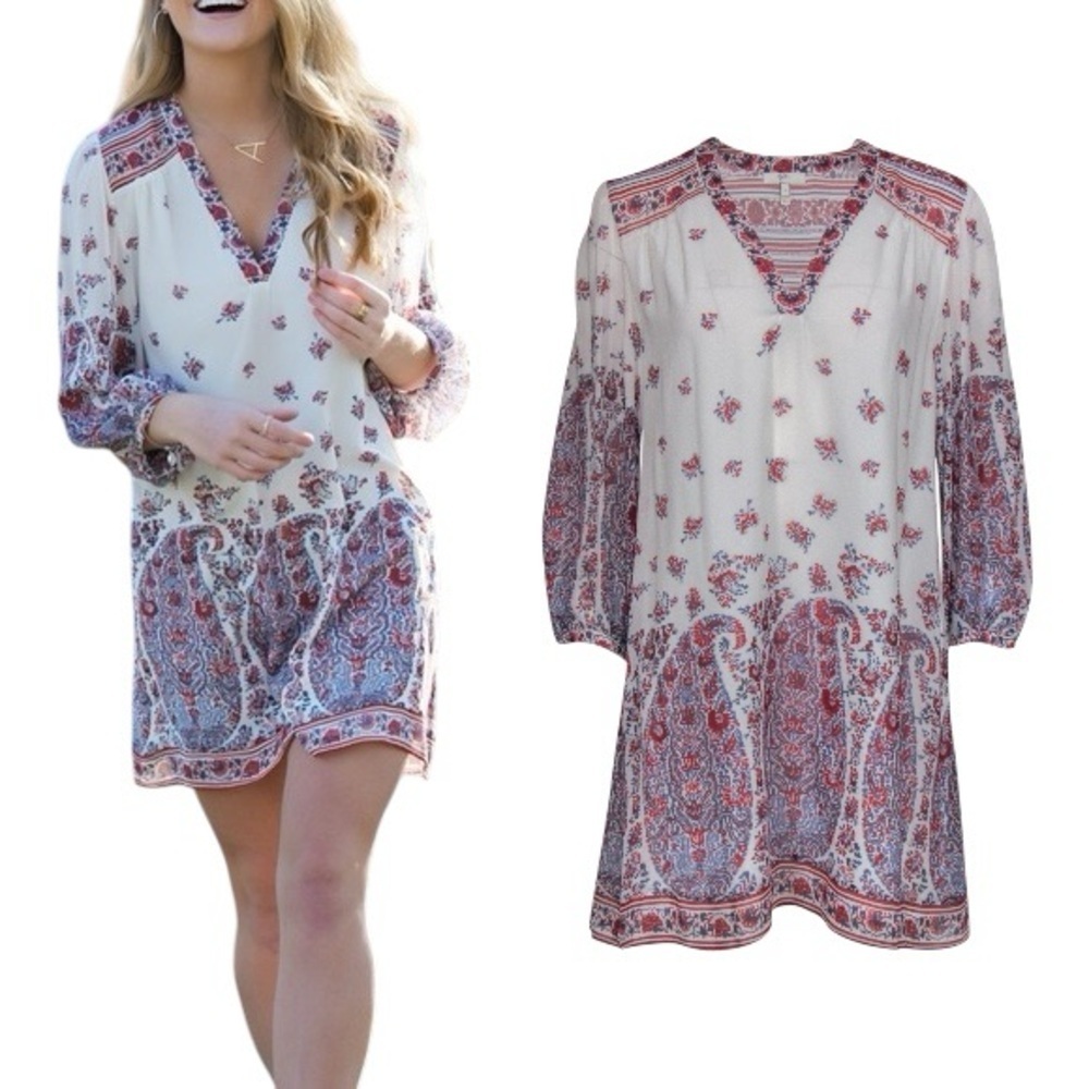$398 NWT Joie Light Weight Floral Boho Dress Terracotta Bloom 0113